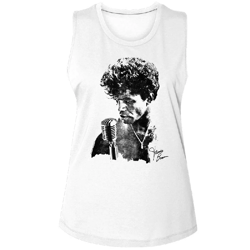 JAMES BROWN Tank Top, Jb Microphone boho tank top