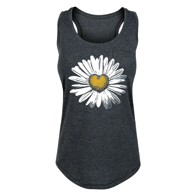 Daisy Heart - Women's Racerback Tank sexy tank top