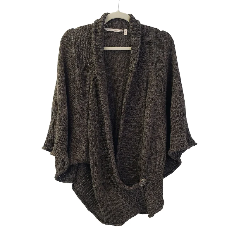 Soft Surroundings Chiang Mai Poncho Knit Sweater Size S/M Fleece Sweater Nylon Polyester