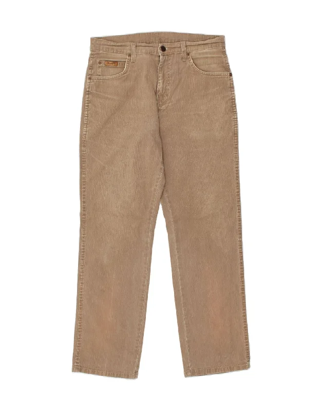 WRANGLER Womens Texas Stretch Straight Casual Trousers W32 L30 Brown Trousers sophisticated sleek WRANGLER Womens Texas Stretch Straight Casual Trousers W32 L30 Brown Trousers sophisticated sleek