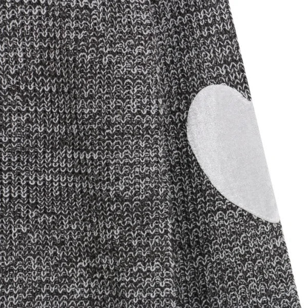 Patchwork Heart Sweaters Fashion Thin Thick Dense