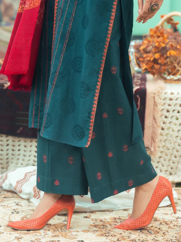 Green Cambric Trousers - AWP-T-618 Trousers Handmade Artisanal