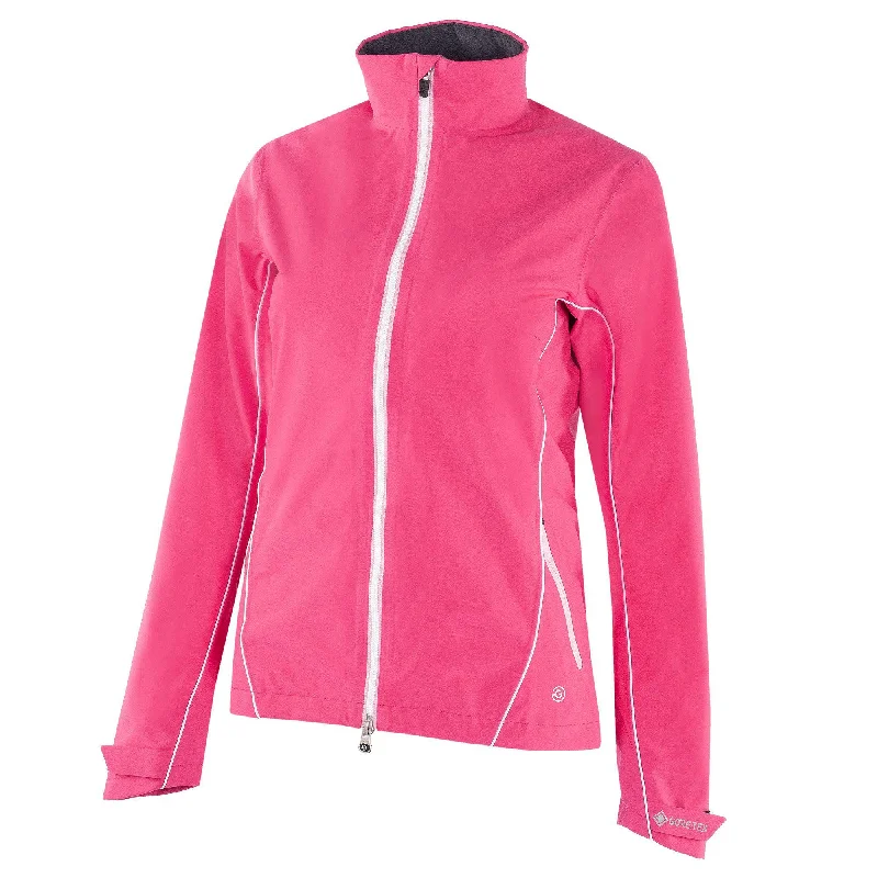 Arissa - Waterproof golf jacket Toggled Jacket Drawstring Jacket Belted Jacket