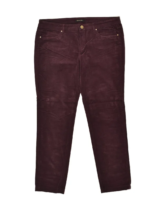 MASSIMO DUTTI Womens Slim Casual Trousers US 10 Large W32 L27 Purple Trousers Running Lightweight MASSIMO DUTTI Womens Slim Casual Trousers US 10 Large W32 L27 Purple Trousers Running Lightweight