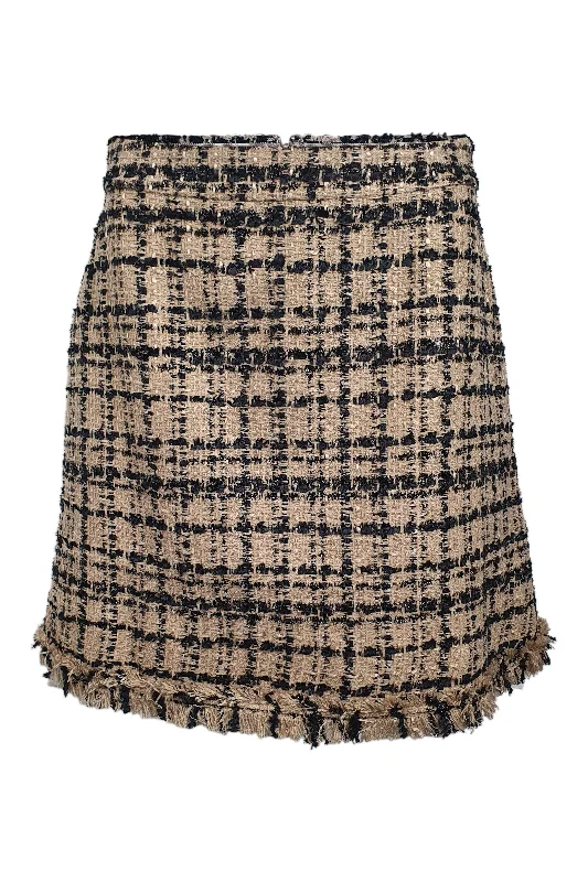 KATE SPADE New York Bi Colour Heart It Tweed Skirt (US 06 | UK 10) high waist skirt
