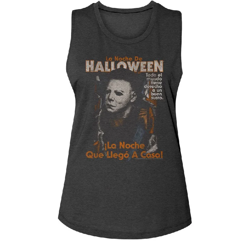 HALLOWEEN Tank Top for Ladies, Spanish Poster black tank top