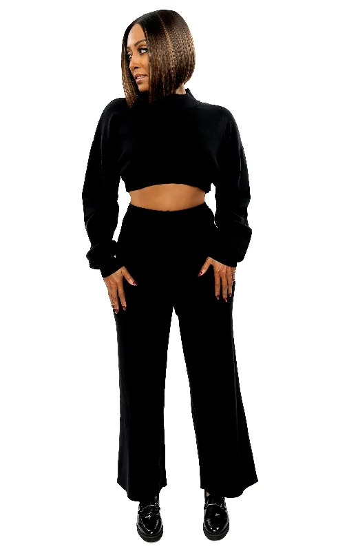 Charlie Sweater Palazzo Pants Bright Pastel Dark