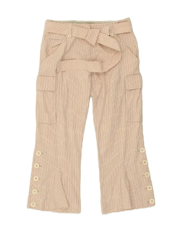 KAREN MILLEN Womens Cargo Cropped Trousers UK 10 Small W27 L24 Beige Trousers Favorite Customer KAREN MILLEN Womens Cargo Cropped Trousers UK 10 Small W27 L24 Beige Trousers Favorite Customer