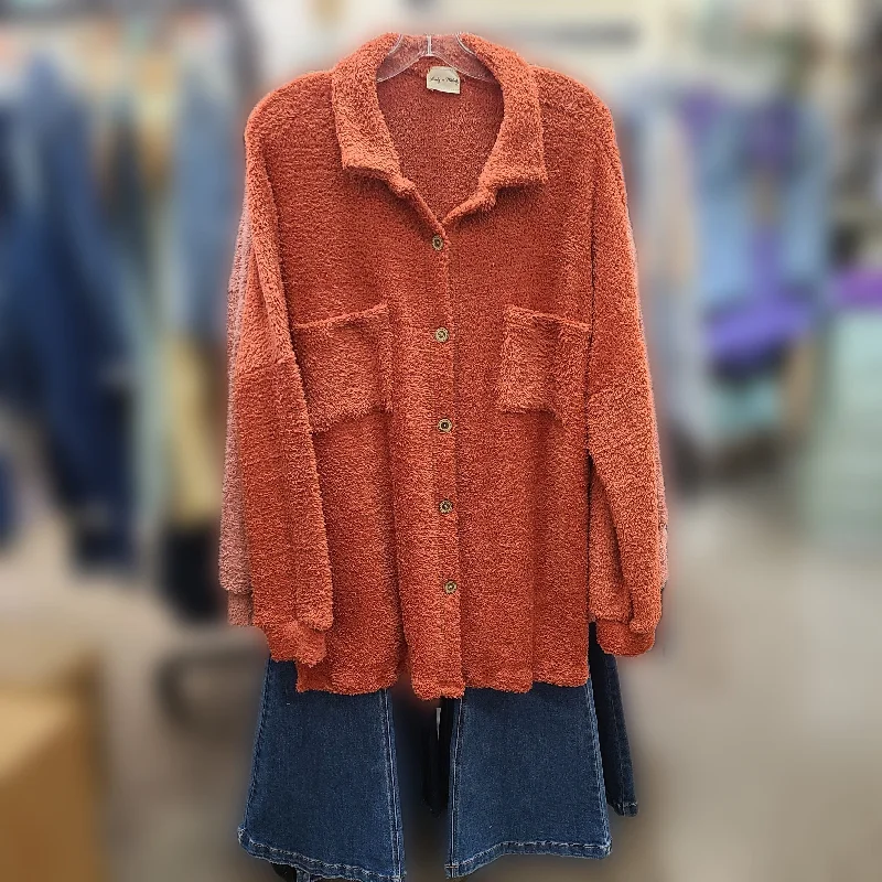 Lovely Melody Lightweight Teddy Bear Jacket Knit Jacket Woven Jacket Fleece Jacket
