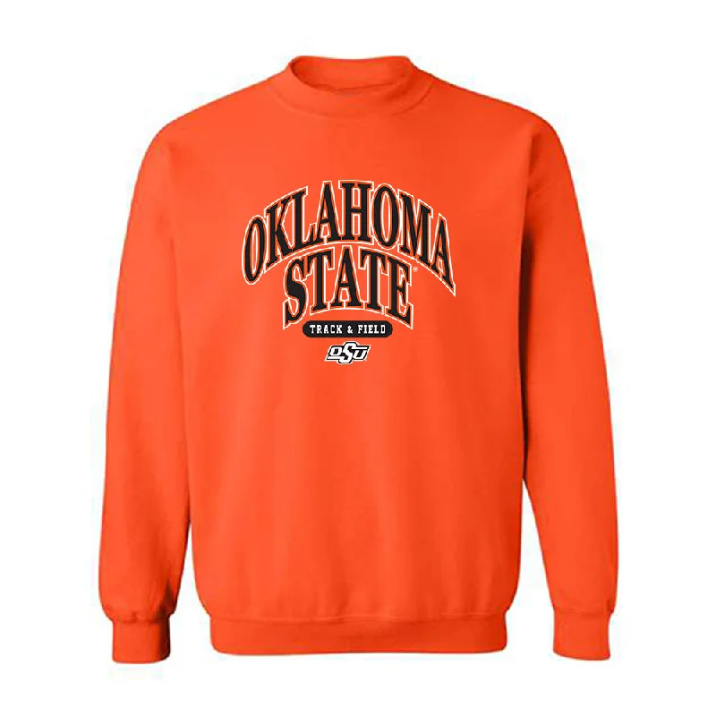 Oklahoma State - NCAA Women's Track & Field : Emma Robbins - Classic Shersey Crewneck Sweatshirt Hoodie with Full-Zip Functional Layering Oklahoma State - NCAA Women's Track & Field : Emma Robbins - Classic Shersey Crewneck Sweatshirt Hoodie with Full-Zip Functional Layering