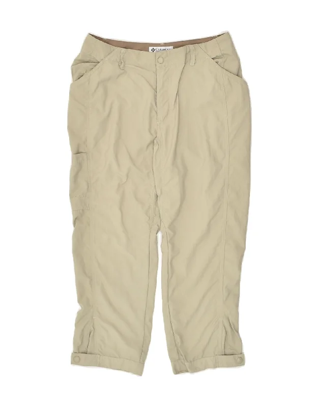 COLUMBIA Womens Capri Cargo Trousers US 6 Medium W30 L22 Beige Nylon Trousers Polka Dot Cute COLUMBIA Womens Capri Cargo Trousers US 6 Medium W30 L22 Beige Nylon Trousers Polka Dot Cute