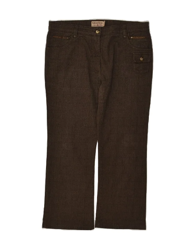 MARLBORO CLASSICS Womens Bootcut Casual Trousers W33 L29 Brown Trousers Party Sparkling MARLBORO CLASSICS Womens Bootcut Casual Trousers W33 L29 Brown Trousers Party Sparkling