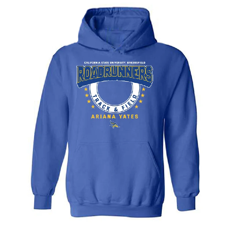 CSU Bakersfield - NCAA Women's Track & Field : Ariana Yates - Classic Fashion Shersey Hooded Sweatshirt Hoodie with Belted Waist Structured Tailored CSU Bakersfield - NCAA Women's Track & Field : Ariana Yates - Classic Fashion Shersey Hooded Sweatshirt Hoodie with Belted Waist Structured Tailored