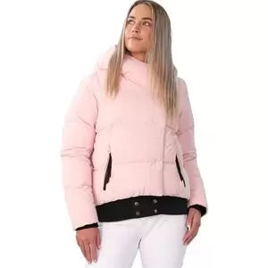 Obermeyer Calypso Down Jacket Boat Neck Shawl Collar Notched Collar