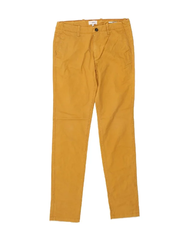 JULES Womens Slim Chino Trousers EU 38 Medium W30 L33 Yellow Cotton Trousers High Rise Slim Fit JULES Womens Slim Chino Trousers EU 38 Medium W30 L33 Yellow Cotton Trousers High Rise Slim Fit