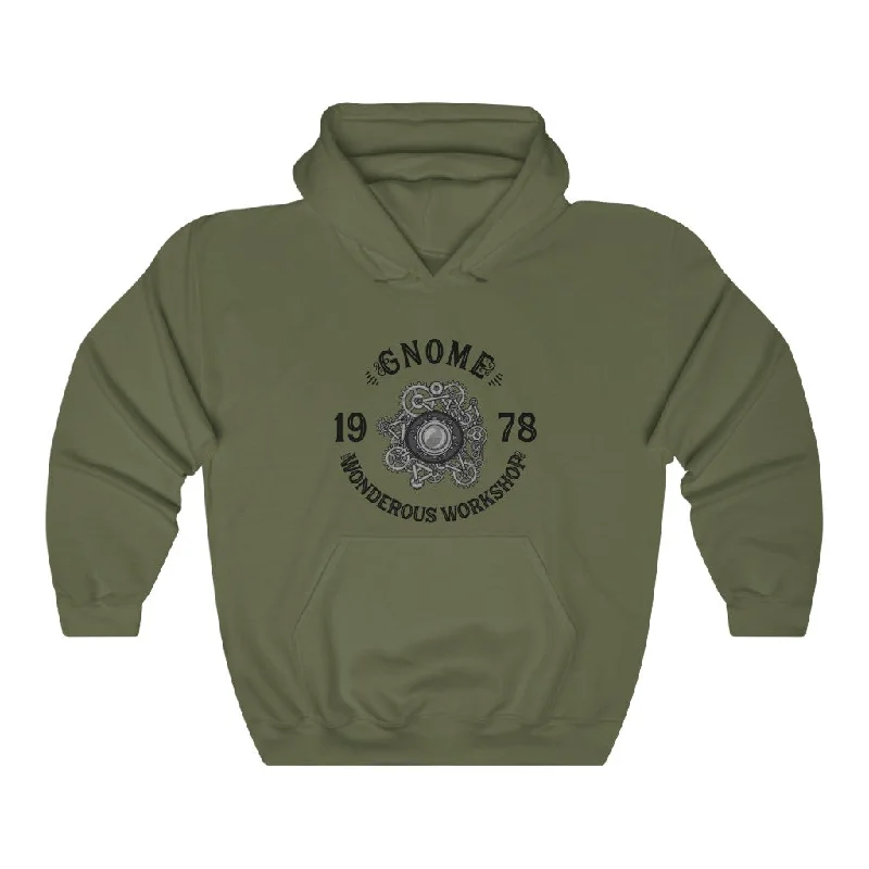 Gnome Hoodie Hoodie with Metallic Shiny Futuristic