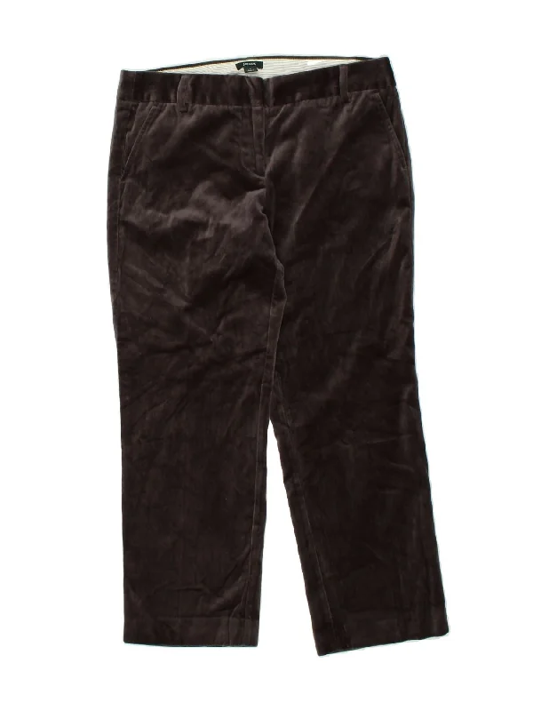 J. CREW Womens City Fit Velvet Cropped Trousers US 4 Small W30 L25 Grey Trousers Flared Retro J. CREW Womens City Fit Velvet Cropped Trousers US 4 Small W30 L25 Grey Trousers Flared Retro