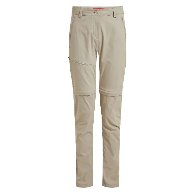 NosiLife Pro Convertible Trouser III - Mushroom - Short Leg Trousers Pleated Formal