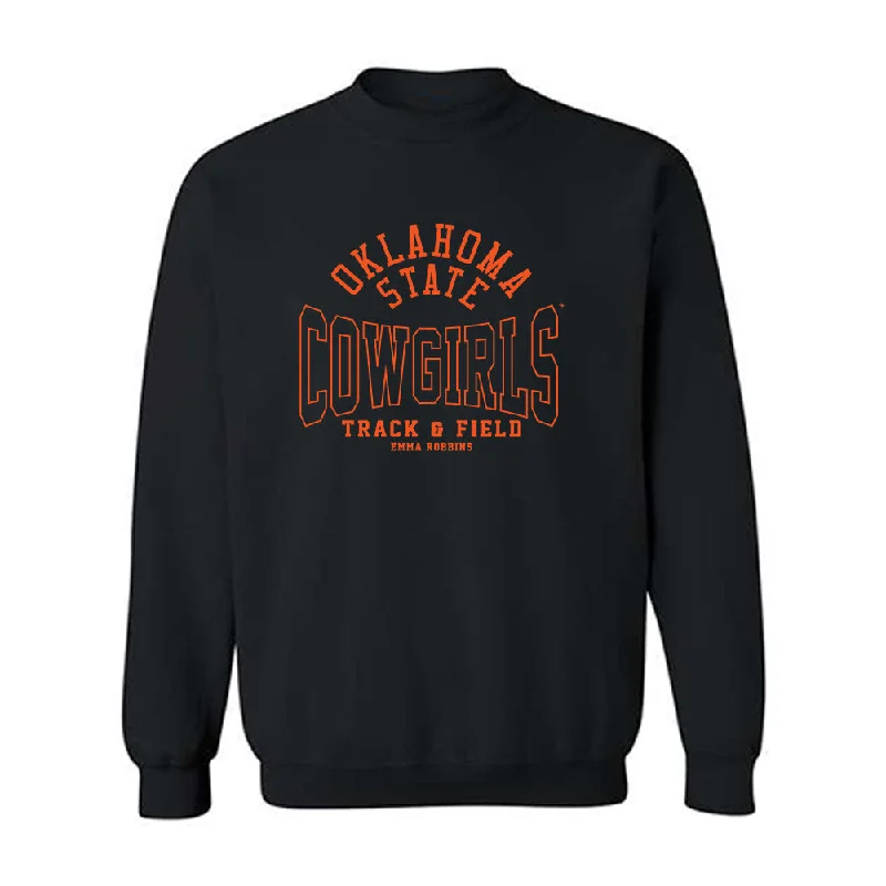 Oklahoma State - NCAA Women's Track & Field : Emma Robbins - Classic Fashion Shersey Crewneck Sweatshirt Hoodie with Crew Neck Simple Timeless Oklahoma State - NCAA Women's Track & Field : Emma Robbins - Classic Fashion Shersey Crewneck Sweatshirt Hoodie with Crew Neck Simple Timeless