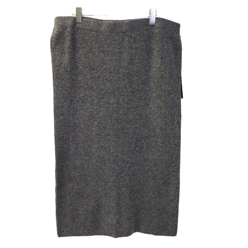 NWT Eloquii Midi Sweater Skirt Size 14/16 Open Front Closed Front Wrap Front