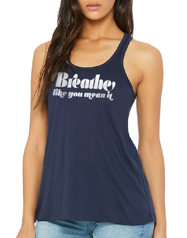 Women's Breathe Like You Mean It Flow Tank one shoulder tank