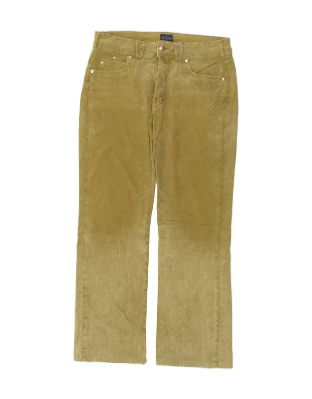 TRUSSARDI Womens Straight Casual Trousers W33 L31 Beige Cotton Trousers Yoga Stretchy TRUSSARDI Womens Straight Casual Trousers W33 L31 Beige Cotton Trousers Yoga Stretchy