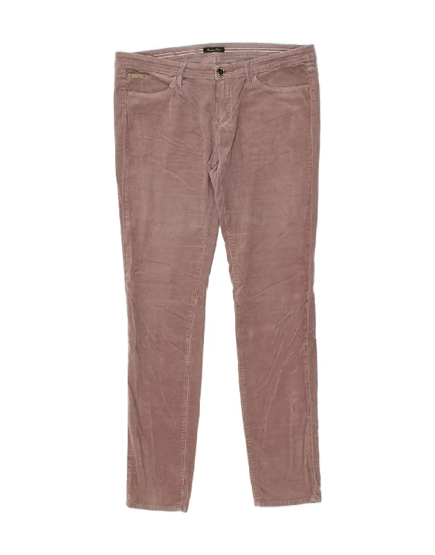 MASSIMO DUTTI Womens Slim Fit Casual Trousers US 12 Large W34 L30 Pink Trousers Sale Discount MASSIMO DUTTI Womens Slim Fit Casual Trousers US 12 Large W34 L30 Pink Trousers Sale Discount