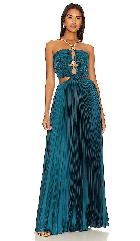 AIIFOS Sarita Gown in Teal