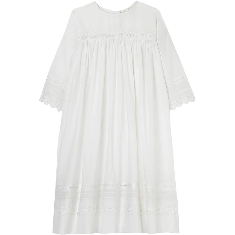 Hollyhock Dress in Pure White by Faune