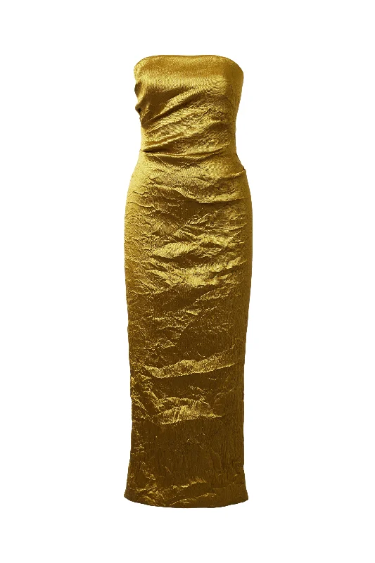 Kezia Metallic Jacquard Dress