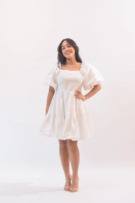 Let’s See What Happens Dress White