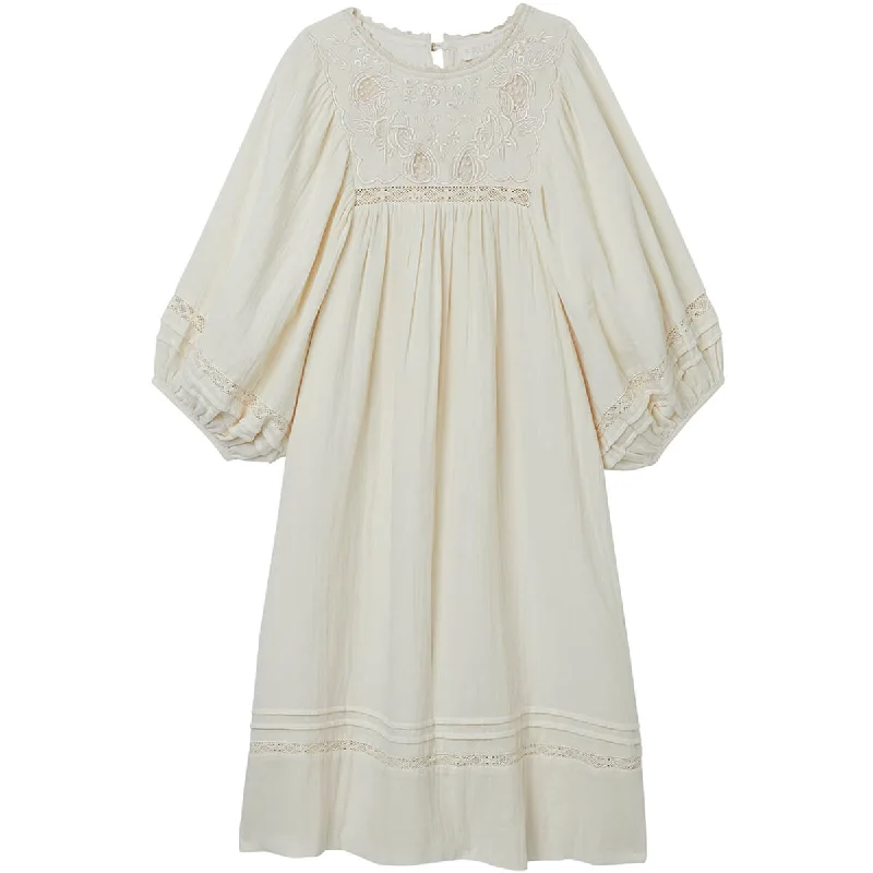 Lotus Dress in Oyster by Faune
