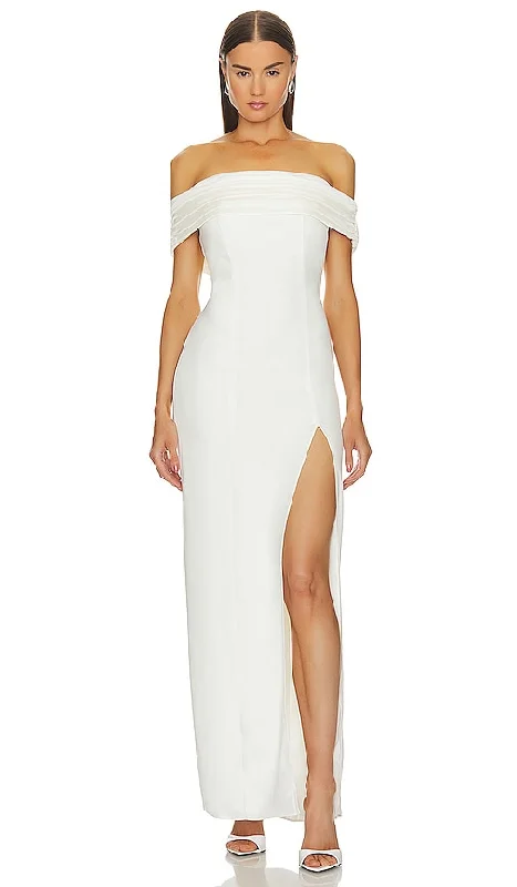 Lovers and Friends Dia Gown in White