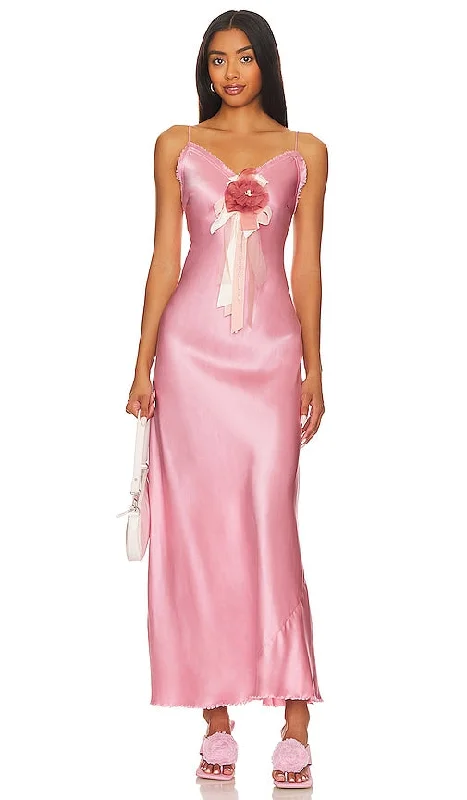LoveShackFancy Elizabella Dress in Pink