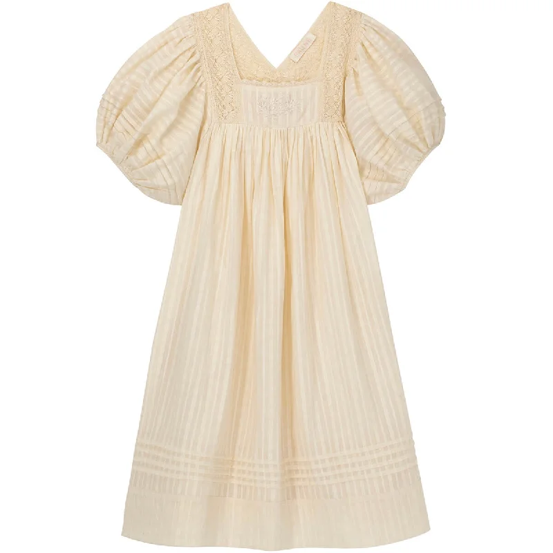 Marigold Dress in Buttermilk by Faune