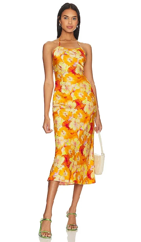 Mirae Angelina Dress in Mustard