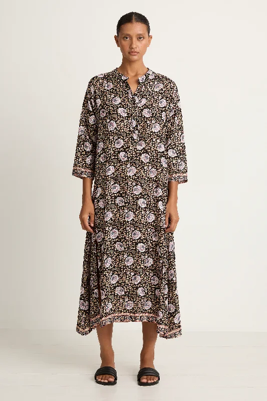 Natalie Martin Isobel Dress - Vintage Flowers Sepia