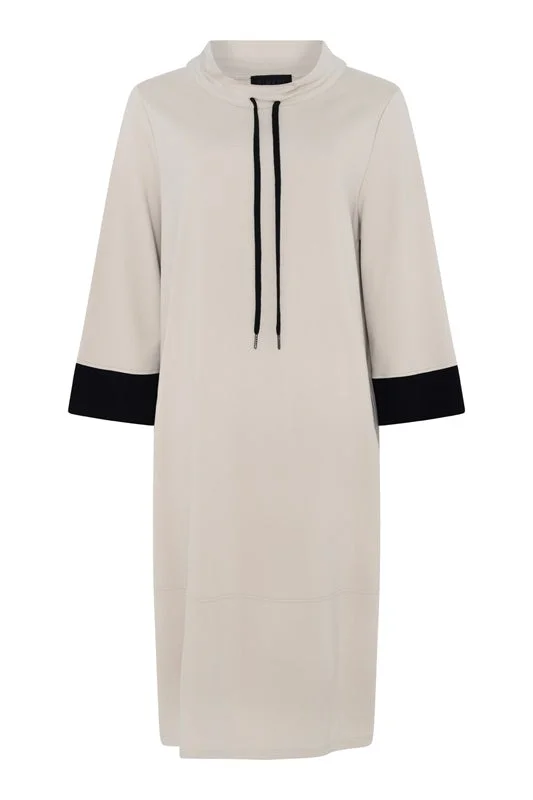 Noen Cowlneck Cocoon Dress