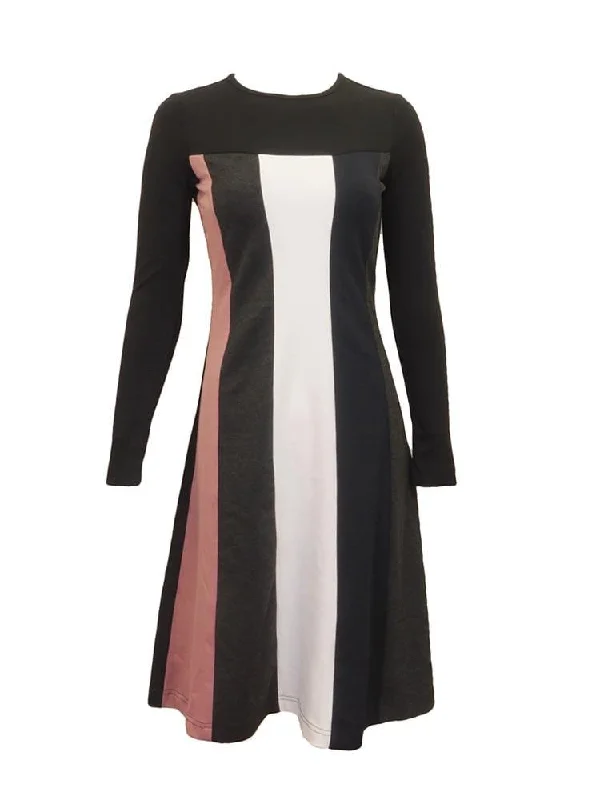 Noni Vertical Blocked Dress