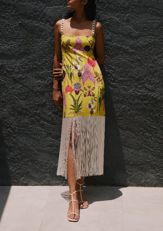 Papillon Dress In Botanica Yellow Print