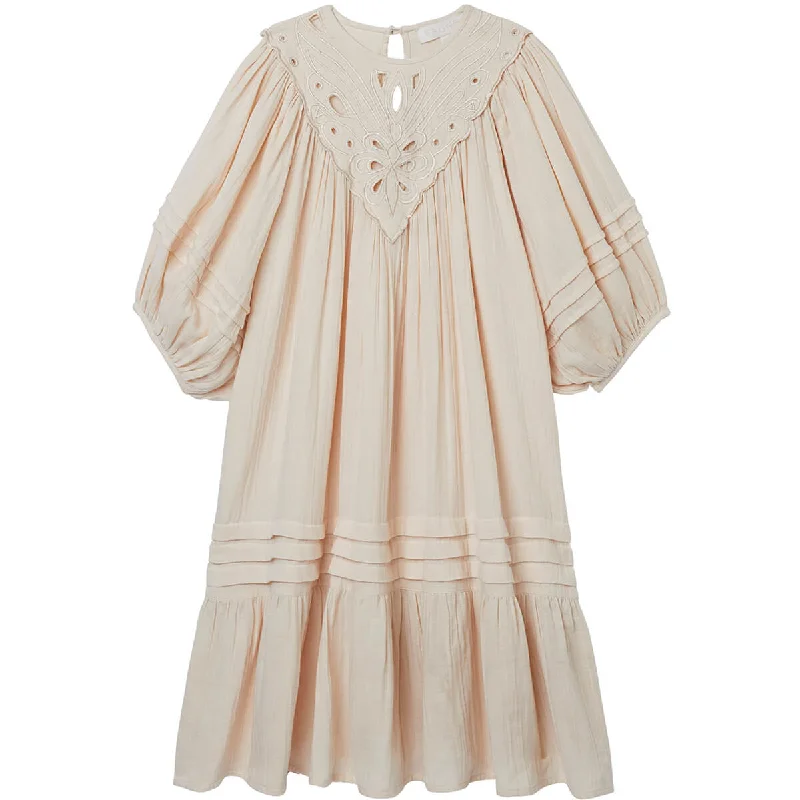 Papillon Dress in Oyster by Faune