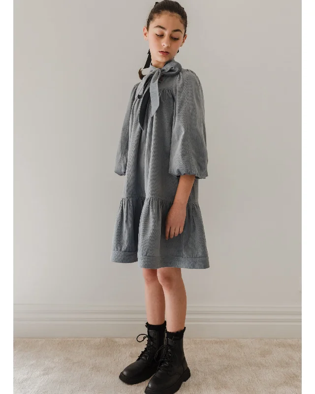 PETITE AMALIE "Enchanted Delight" Cord Bow Neck Dress