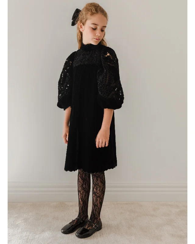 PETITE AMALIE "Enchanted Delight" Velvet Cut Out Dress