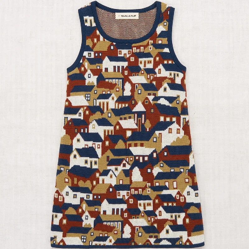 Prudence Dress in Moonlight Village Jacquard by Misha & Puff - Last Ones In Stock - 4-8 Years