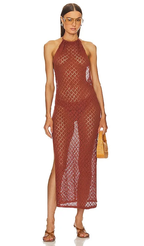 RESA Sky Dress in Brick