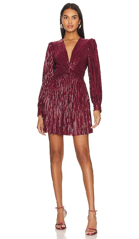 Sabina Musayev Adi Dress in Wine