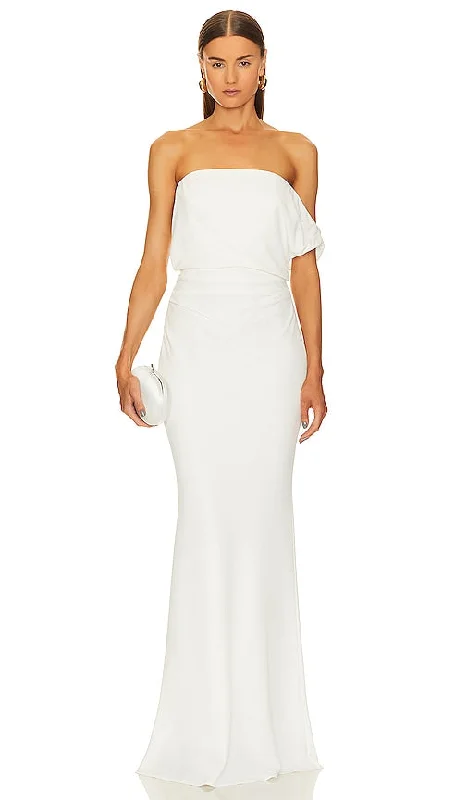 The Sei Strapless Gown in Ivory
