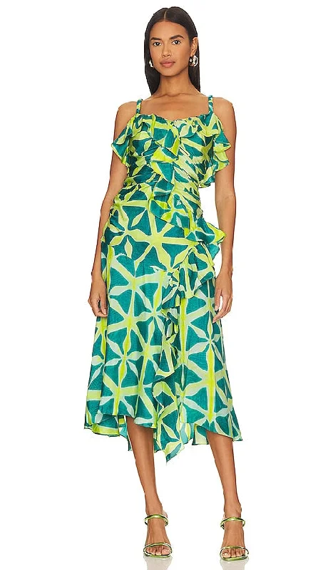 Ulla Johnson Zoya Dress in Green
