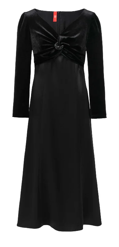 YAYING Triacetate Black Dress