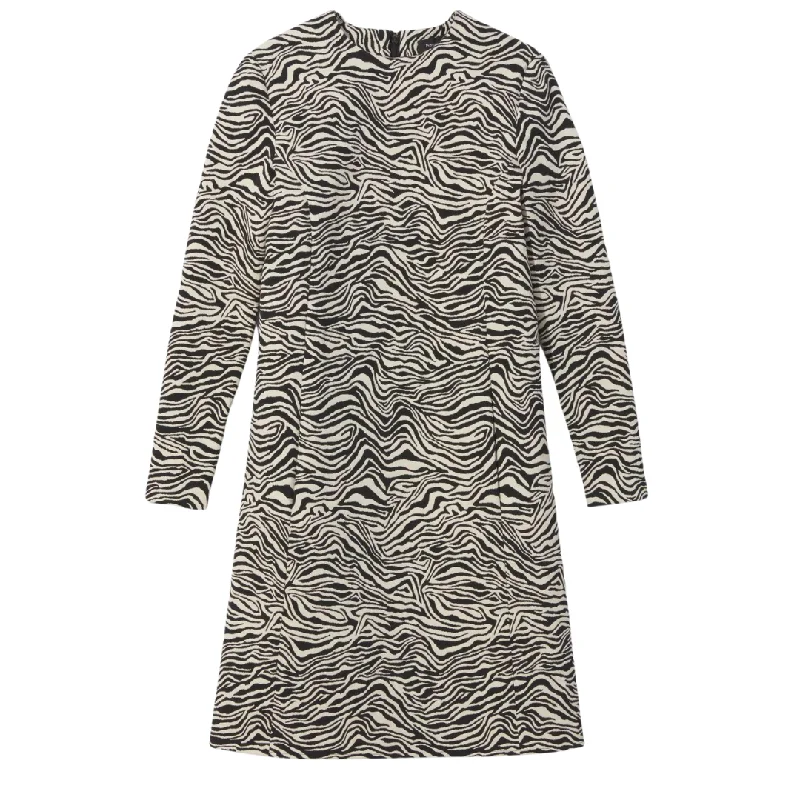 Zebra Jacquard Dress